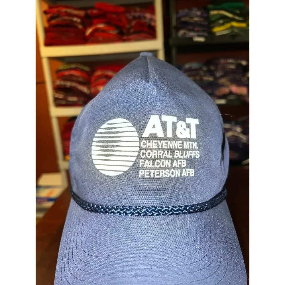 Vintage AT&T Hat Cheyenne Mountain Falcon Peterson AFB Air Force Base Cap